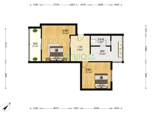 文庙后街31号 2室0厅1卫 70平方
