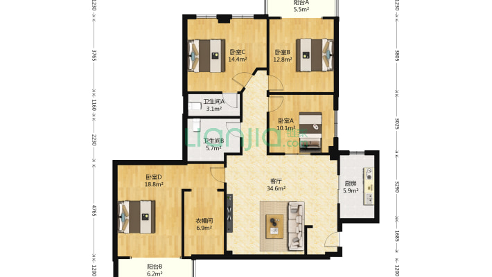 上城国际二手房实景图