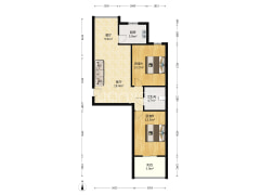 德信公园西侧 毛坯现房 南北通透户型 100万可议-涿州名流枫景五期户型图