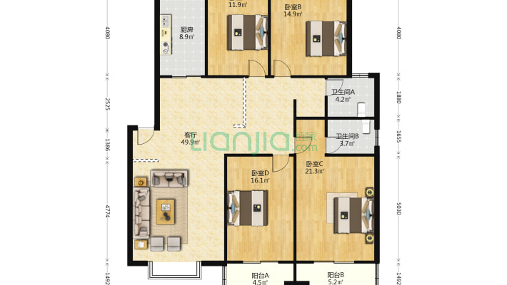 天城丽景二手房实景图