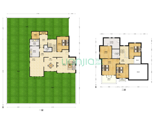 万科兰乔圣菲 4室3厅3卫 260平方