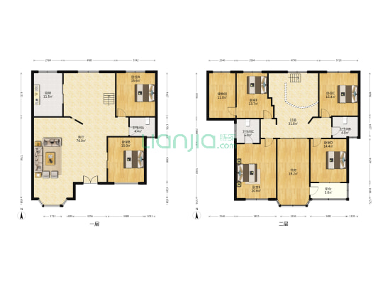 新洋花园 7室1厅3卫 356平方