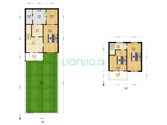 蓬莱林业局家属楼 3室2厅1卫 84平方