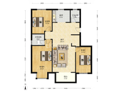 小区自带幼儿园，高铁洋房大三居，随时看房-涿州天地新城户型图