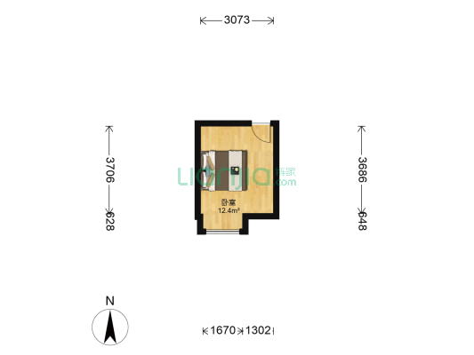 远林名苑A区 1室0厅0卫 120平方
