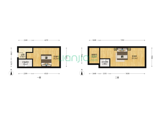 华润万象公馆 2室0厅2卫 33平方