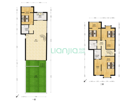 天香丽景 4室1厅3卫 186平方