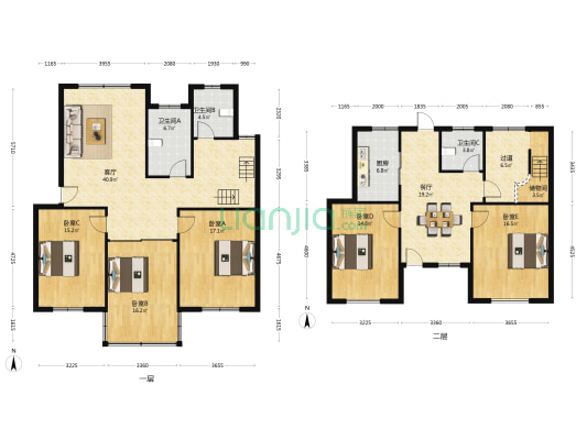 假日山庄 5室2厅3卫 202平方