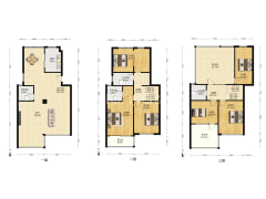 空中别墅 上下三层 只有实地看房 才能了解房子的优点-常熟紫金豪园户型图