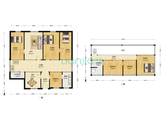 西环里10条 4室2厅2卫 135平方