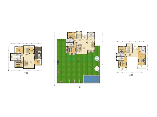 天恒半山世家 5室3厅7卫 269平方