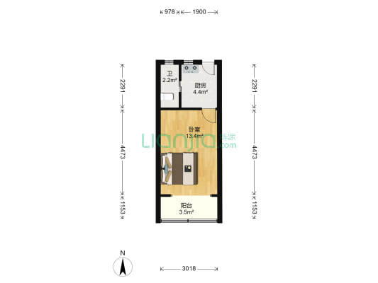 荣成小区 1室0厅1卫 31平方