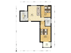 房子属于南通两居室毛坯房，随意装修-涿州联合七号院户型图