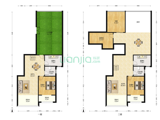 久府江山悦 3室2厅2卫 170平方