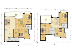 状元府第顶跃5个房间全中庭可以拎包入住-重庆状元府第户型图