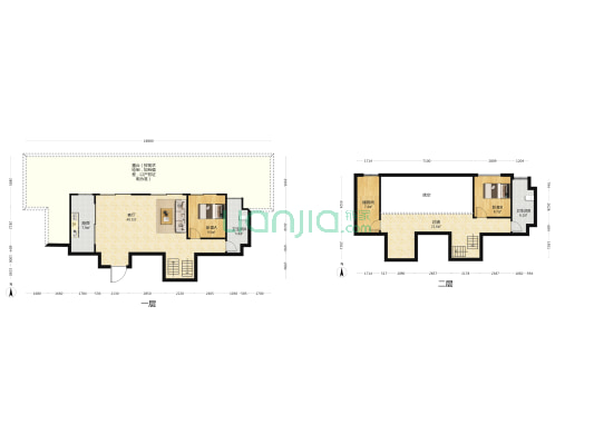 阳光城悦江山灏境 2室1厅2卫 142平方