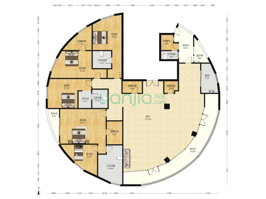 中凯城市之光(徐汇) 5室1厅5卫 404平方