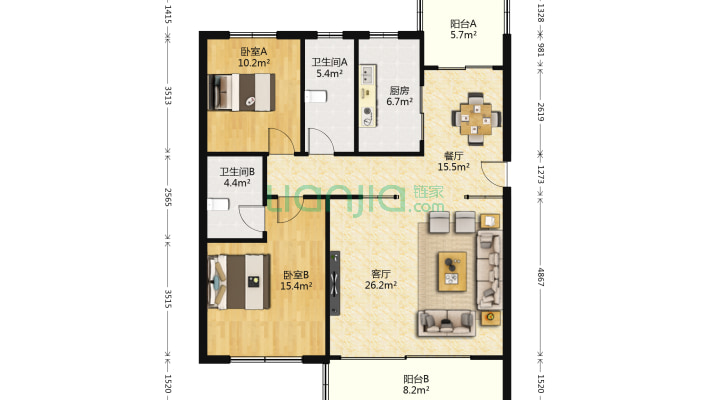 经开区蛟桥派出所宿舍二手房实景图