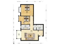 开发区辖区  范阳路上   钻石商场旁  带装修-涿州新府百合户型图