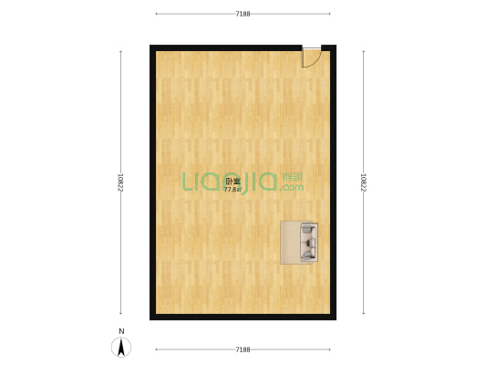 德力城 1室0厅0卫 92平方