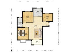 房本满二  南北通透三居室  价格合理   整洁干净-涿州香邑溪谷户型图