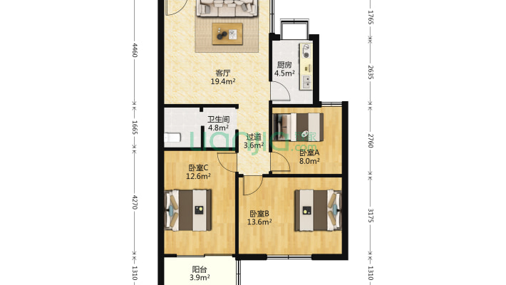 市商储公司家属楼二手房实景图