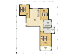 双塔区香港豪庭精装三居，本满五不唯一-涿州香港豪庭户型图