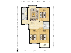翡翠城 3室1厅 南-涿州翡翠城户型图
