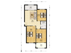 房子户型方正   位置佳好    交通便利     户型是比较-涿州金色家园户型图