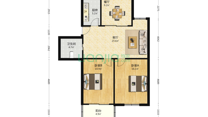 体育场路22支弄二手房实景图