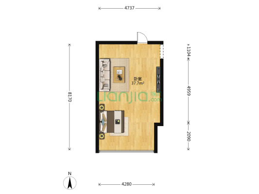 世纪商都 1室0厅0卫 45平方