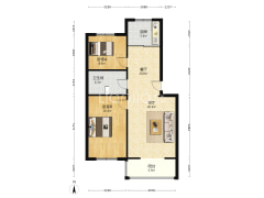 燕赵花园环境楼层两居室，精装、拎包入住-涿州燕赵花园户型图