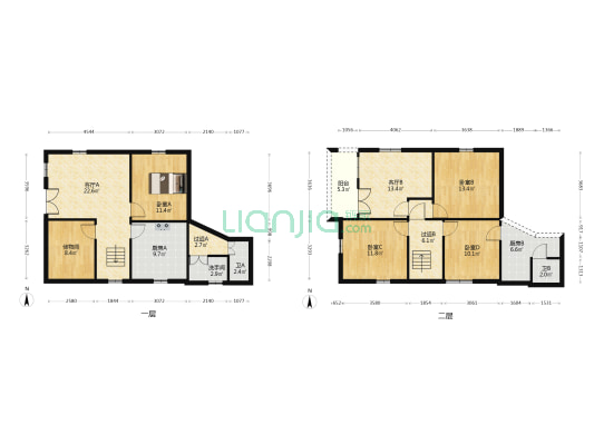 西边街 4室2厅3卫 126平方