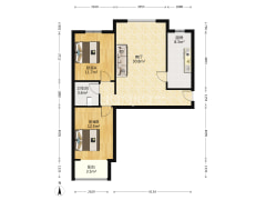 开发区 钻石广场 南北通透 大两居 满二年 随时看房-涿州钻石广场户型图