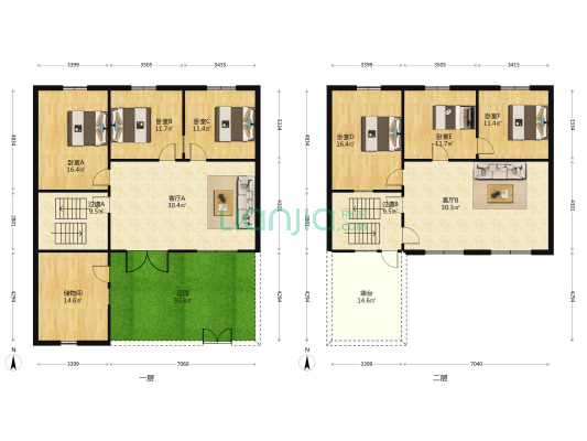 站北街十七巷 6室2厅0卫 200平方