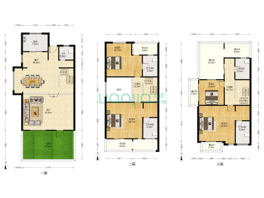 祥源城湖山别墅 4室2厅5卫 418平方