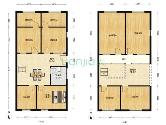 华家场散盘 1室1厅1卫 125平方