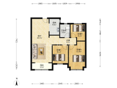 环境优美安静，小区绿化好 配套齐全，出门集贸市场-涿州鹏渤·印象城户型图