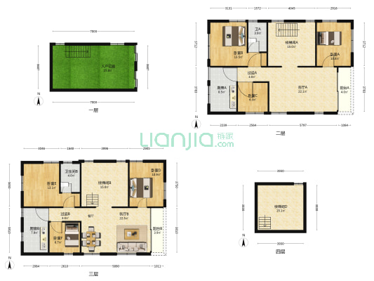 板芙民溪街 6室2厅2卫 200平方