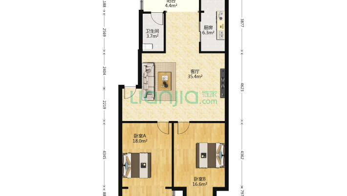 盛世苑B区二手房实景图