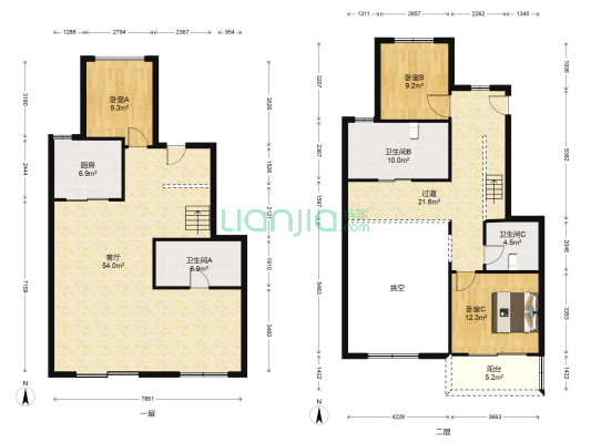 融创望海潮 3室1厅3卫 270平方