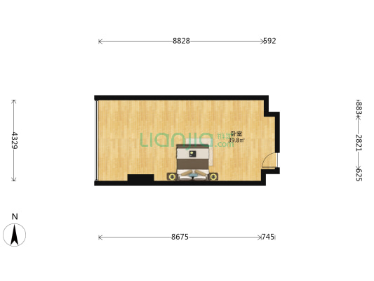 三利广场 1室0厅0卫 61平方