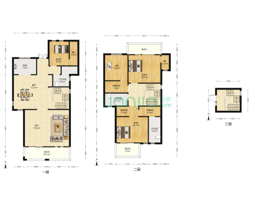 联投花山郡别墅 4室2厅3卫 245平方