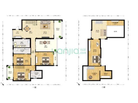 海甸上苑 6室3厅2卫 149平方