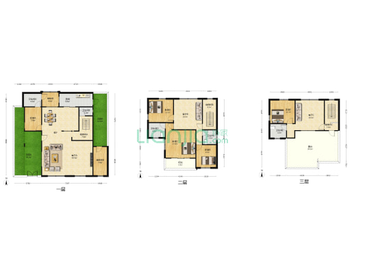 东沙别墅 5室3厅5卫 227平方