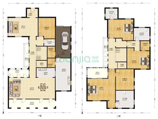 天逸海湾 3室2厅4卫 428平方