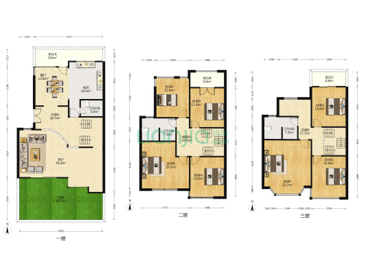 棕榈滩别墅 7室2厅3卫 348平方