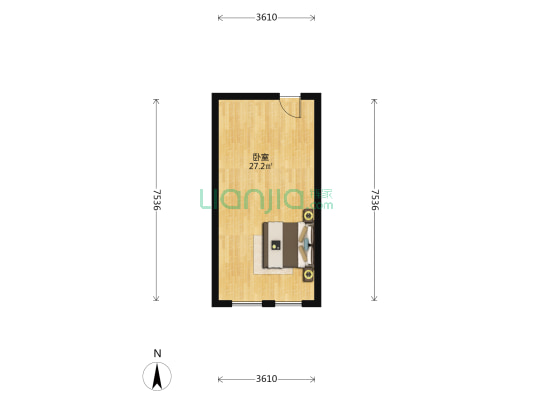海泰信息广场 1室0厅0卫 43平方