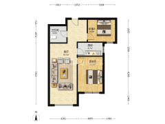 狮子城 精装两居 楼栋位置好 好楼层 视野佳-涿州K2狮子城南区户型图