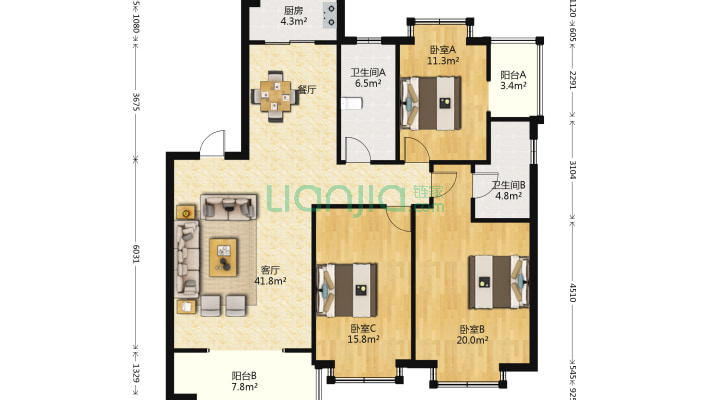 翰林花园南区二手房实景图